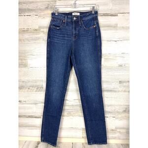 Madewell Womens 26 Blue High Rise Stovepipe Full Length Denim Jeans NEW